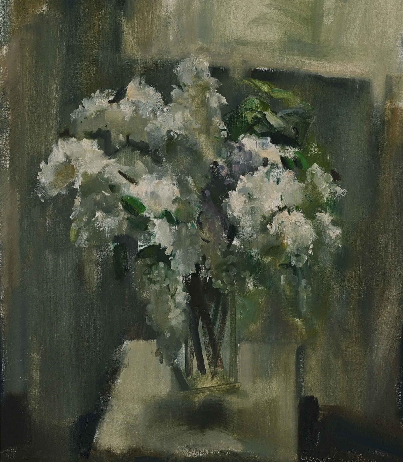 Artwork by Clement Serneels, Still Life with Flowers, Made of oil on canvas