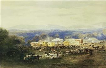 horse-fair scene - A. Duncan
