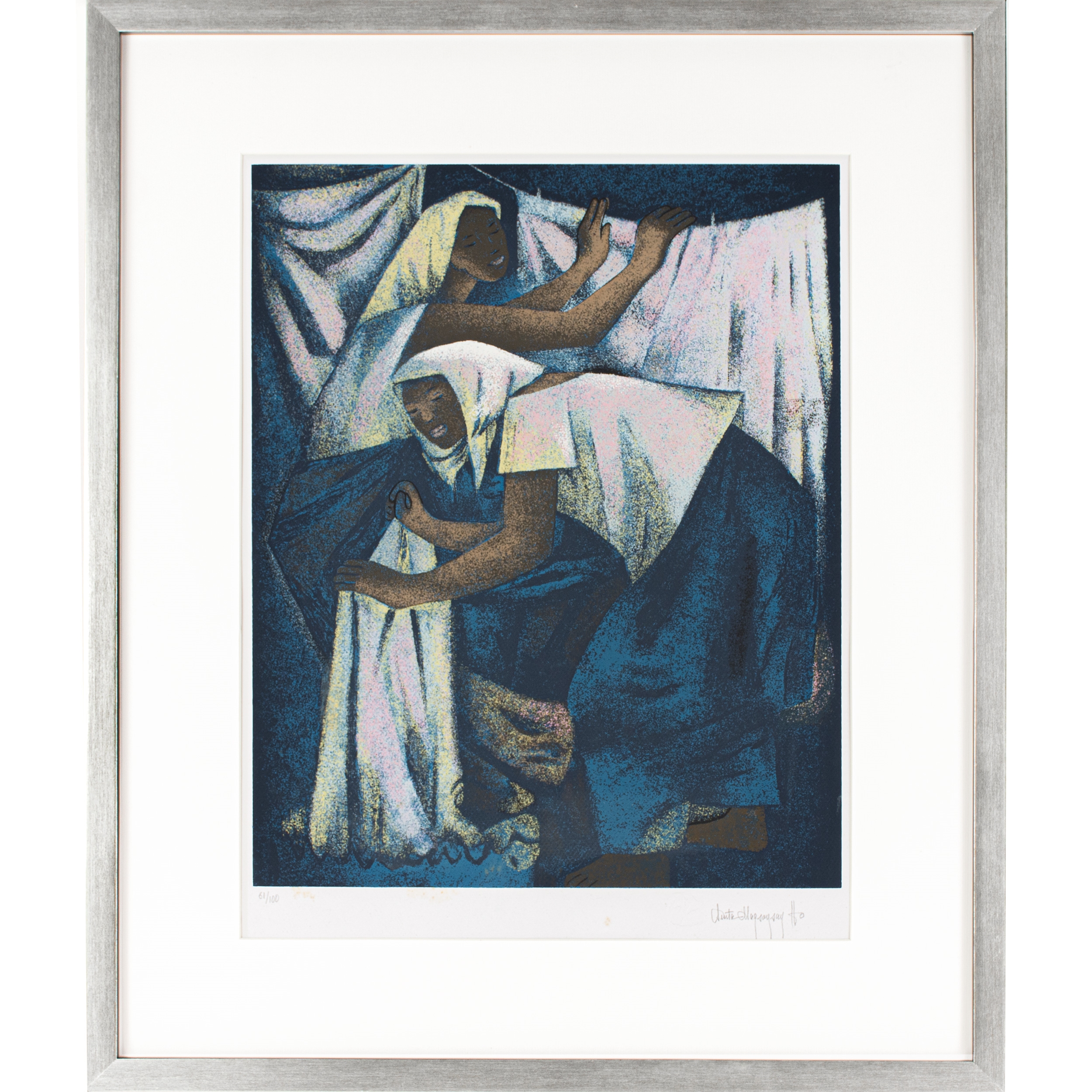 Artwork by Anita Magsaysay-Ho, Lavanderas, Made of Serigraph