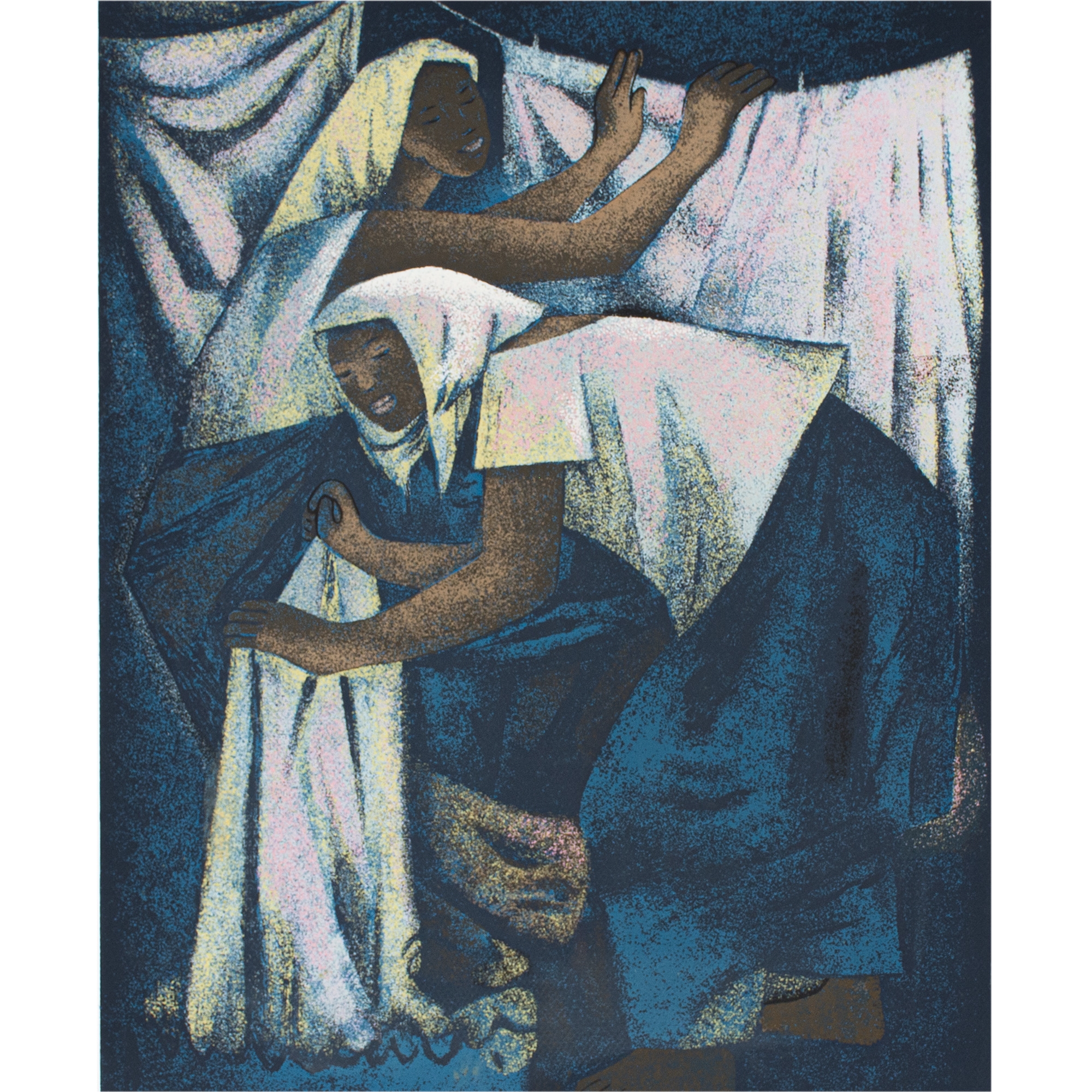 Artwork by Anita Magsaysay-Ho, Lavanderas, Made of Serigraph