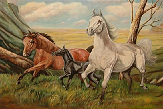 Wild Horses by Valerie Jaudon