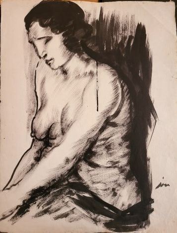 Nude of a woman, sideways by Luis Felipe Vicente Jou I Senabre