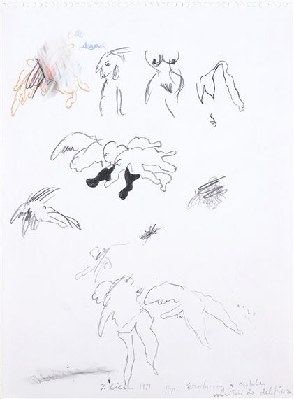 RYSUNEK EROTYCZNY by Tomasz Ciecierski, 1977