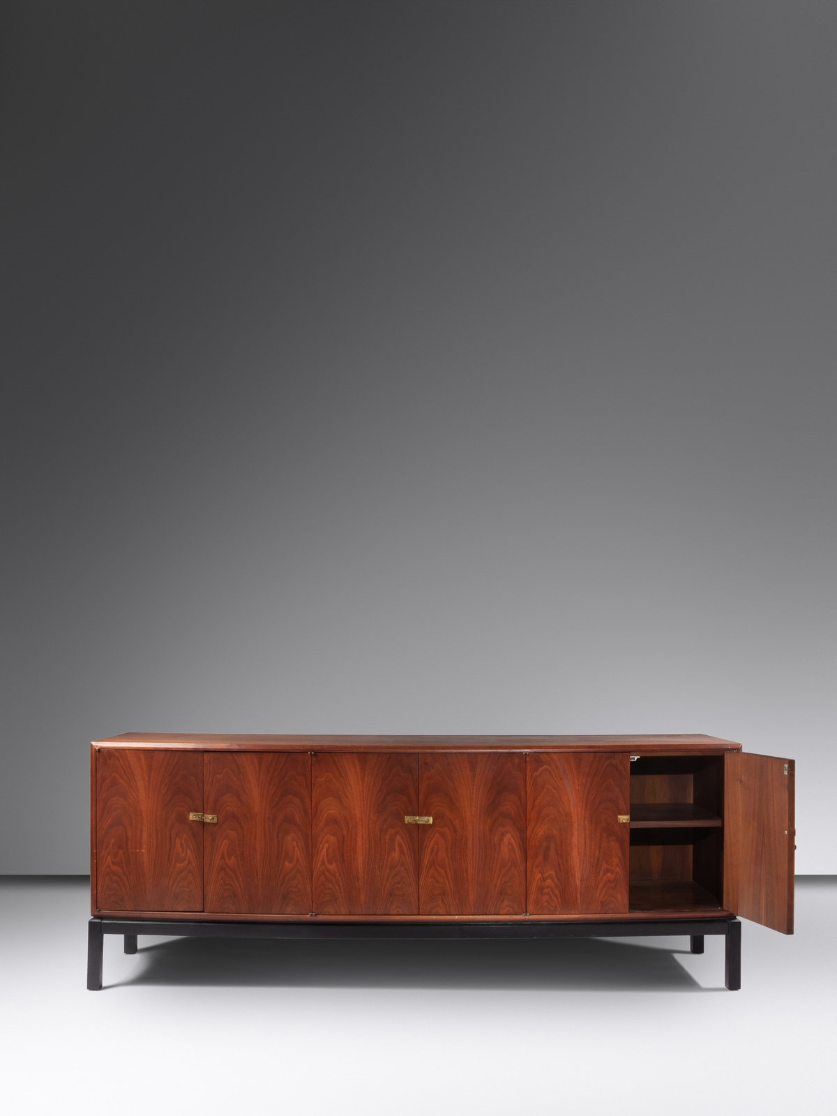 Artwork by Jack Cartwright, CredenzaFounders Furniture, Made of walnut, brass