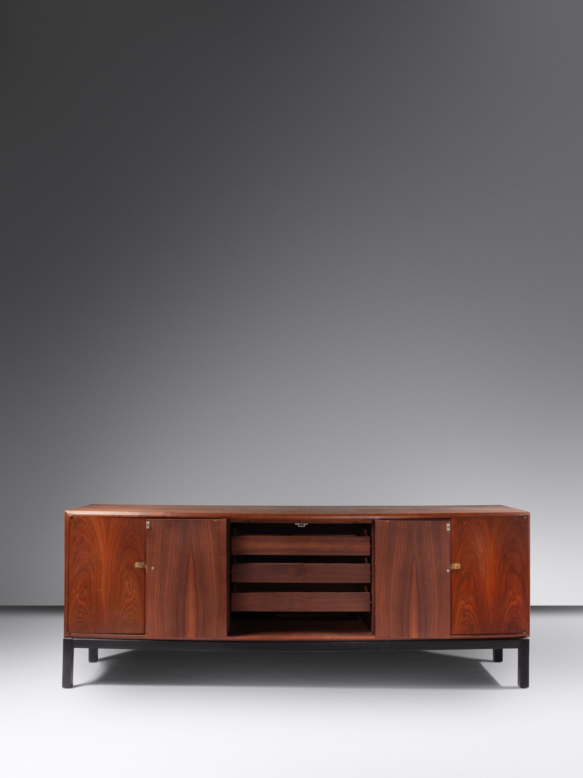 Artwork by Jack Cartwright, CredenzaFounders Furniture, Made of walnut, brass