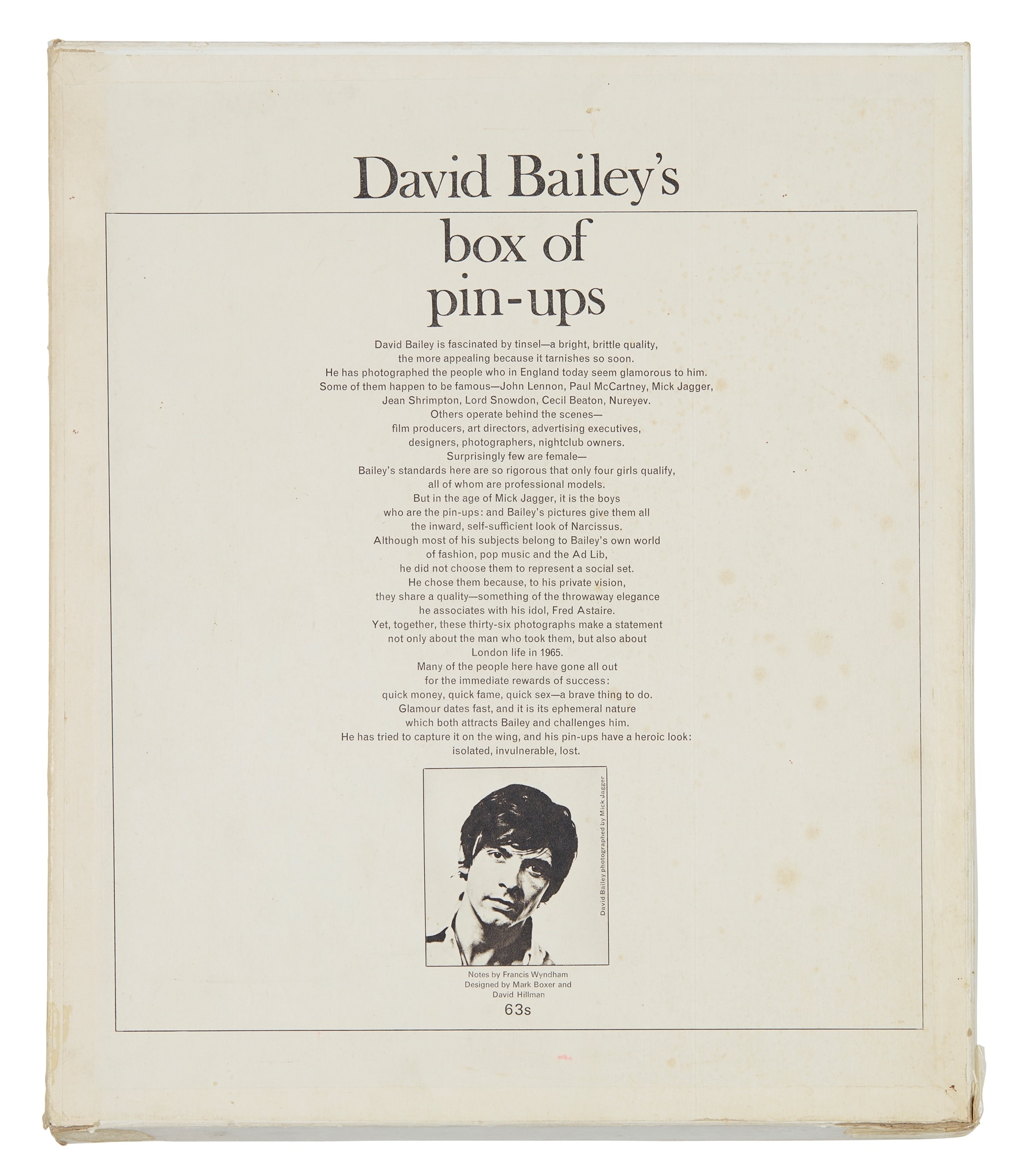 Artwork by David Bailey, BOX OF PIN-UPS - 1965, Made of prints