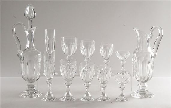 model "CHAMBORD", part of a glass service - Saint-Louis