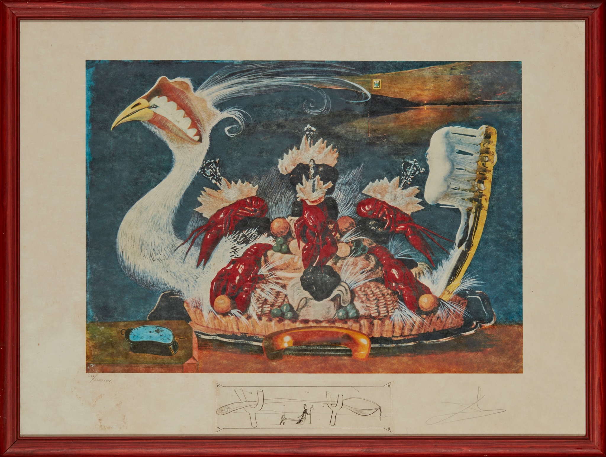 Salvador Dalí THREE PHOTOLITHOGRAPHS FROM 'LES DINERS DE GALA' LES