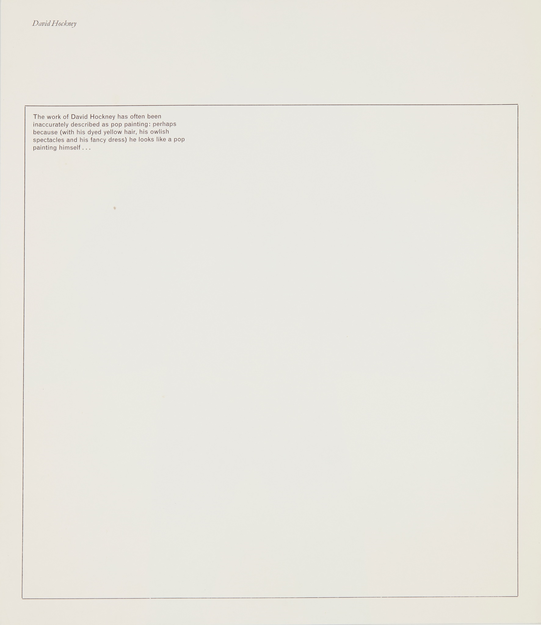 Artwork by David Bailey, BOX OF PIN-UPS - 1965, Made of prints