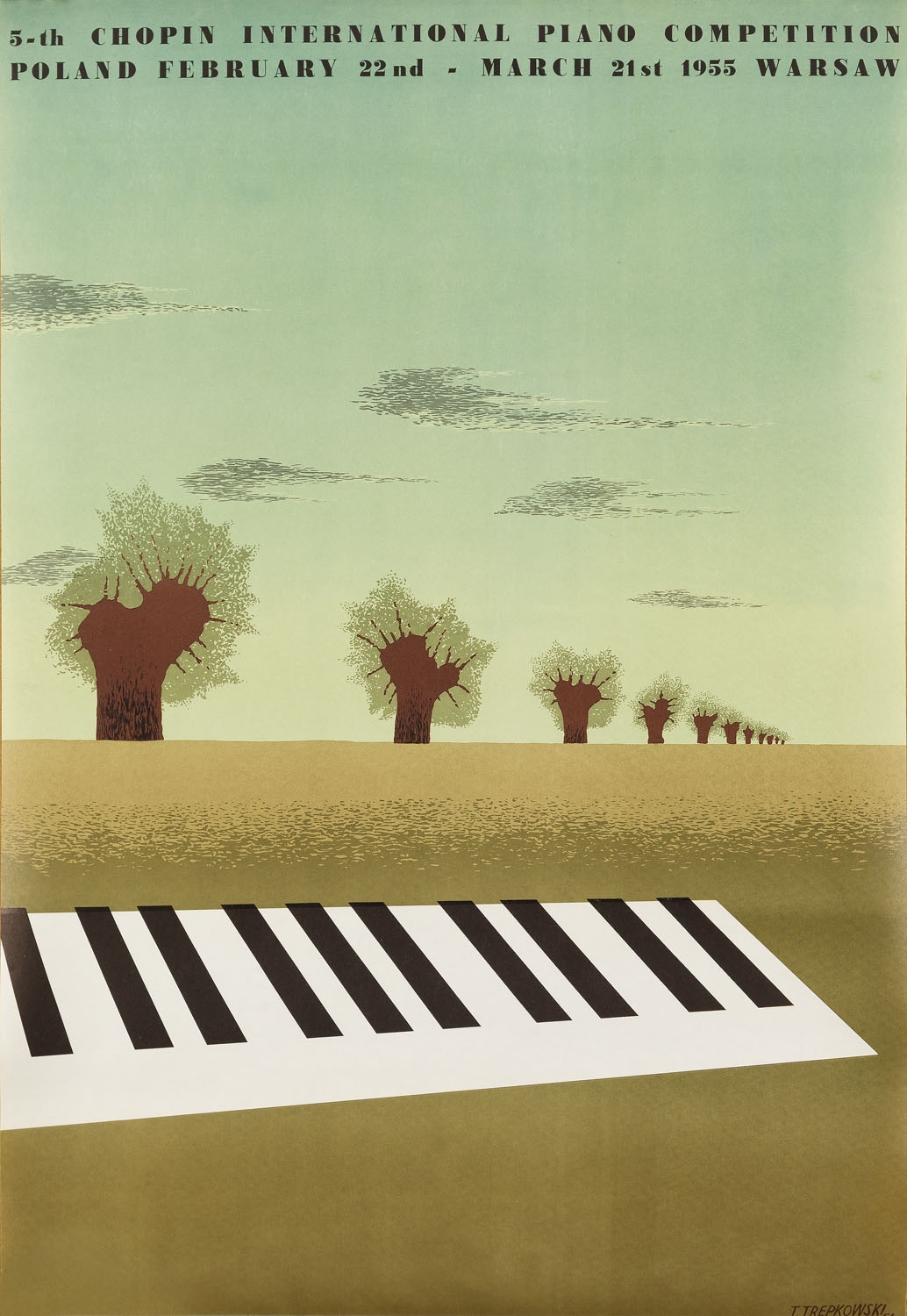 Chopin poster by Tadeusz Trepkowski, 54