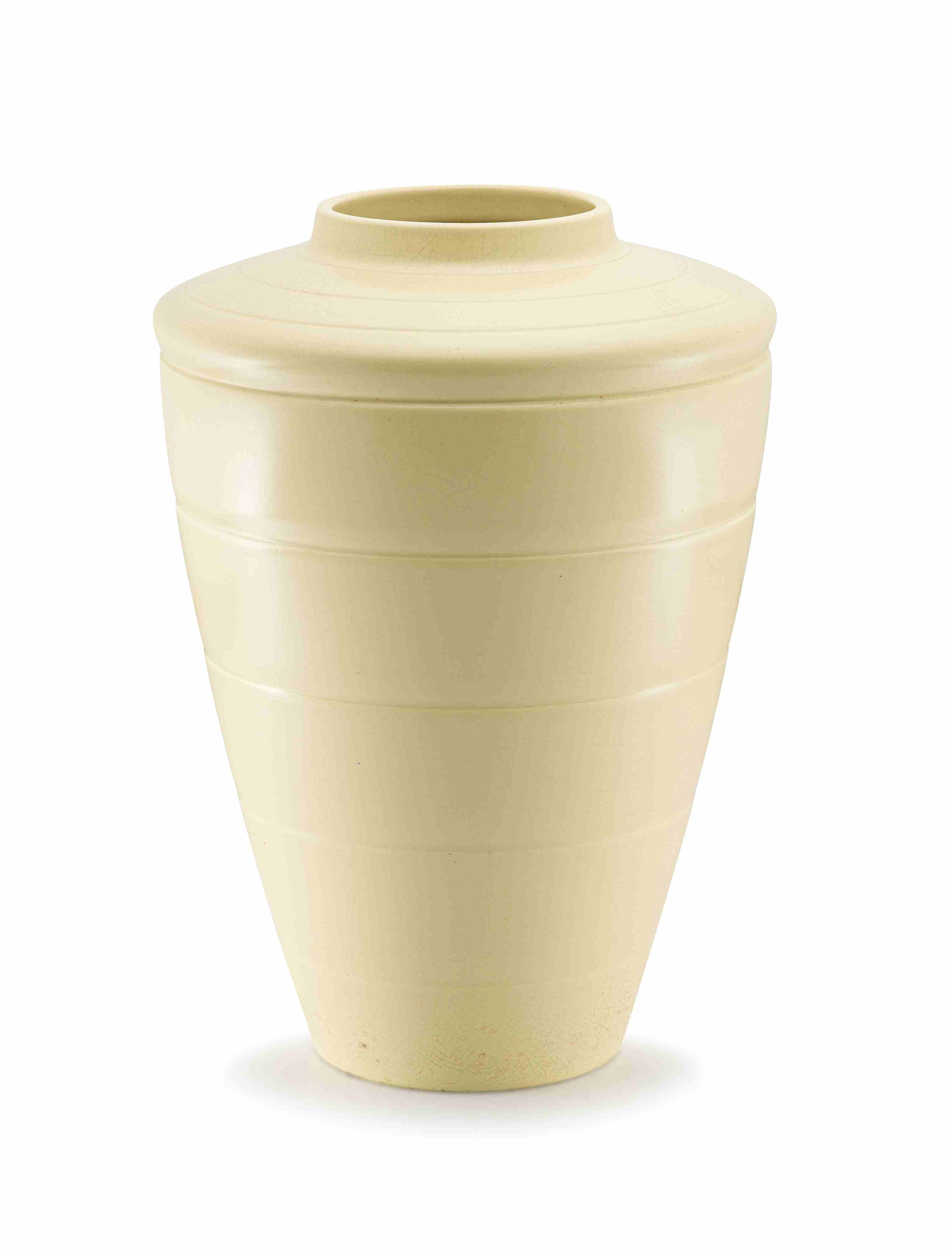 Keith Day Pearce Murray An Art Deco Wedgwood yellowglazed vase