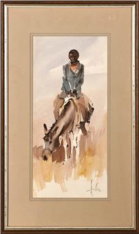 Boy on a Donkey - Walter Hulley