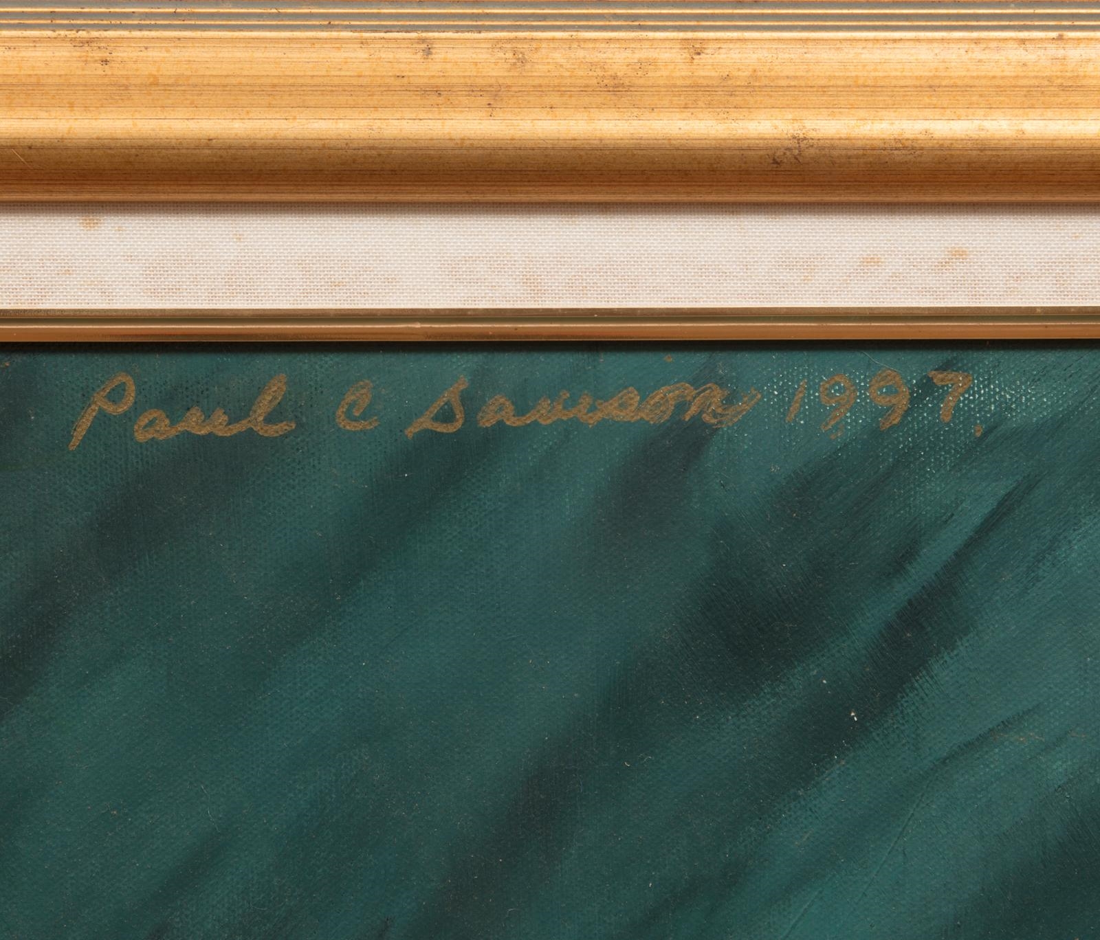 Artwork by Paul Samson, Portrait of Chris Owens with Yellow Roses, Made of oil on canvas