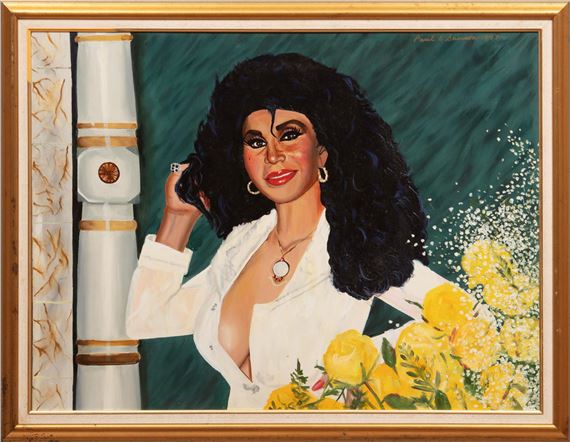 Portrait of Chris Owens with Yellow Roses - Paul Samson