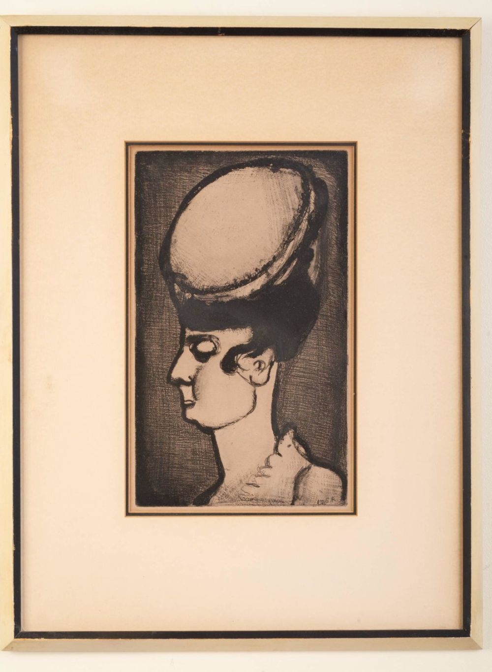 Georges Rouault | Georges Rouault. Etching of a Lady in Stylish Hat ...