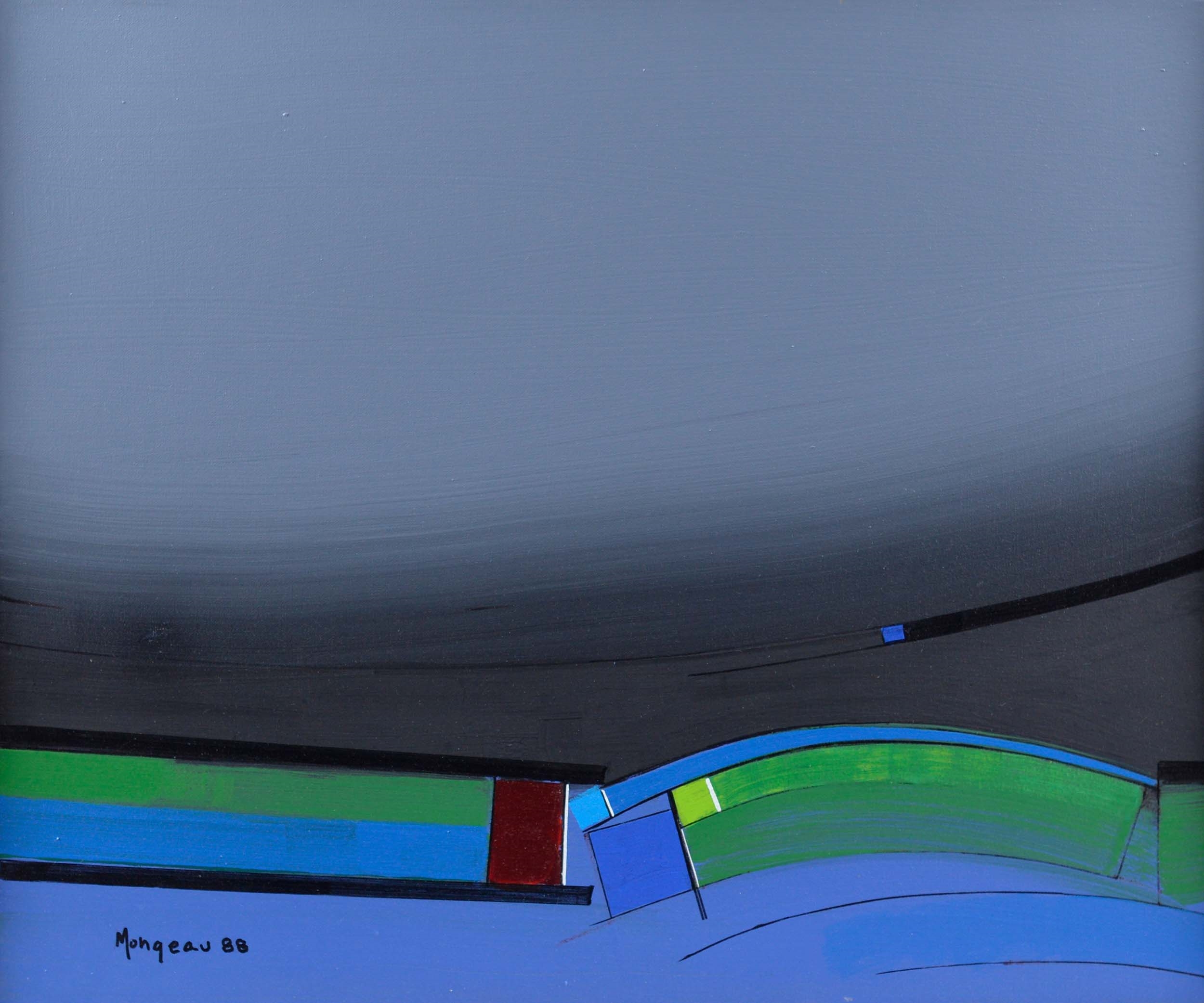 Artwork by Jean-Guy Mongeau, Mi-temps, Made of Acrylic on canvas