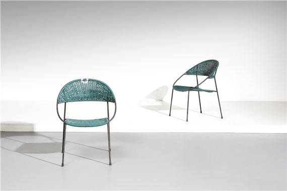 Pair of Du41 chairs for Rima by Gastone Rinaldi, 1956