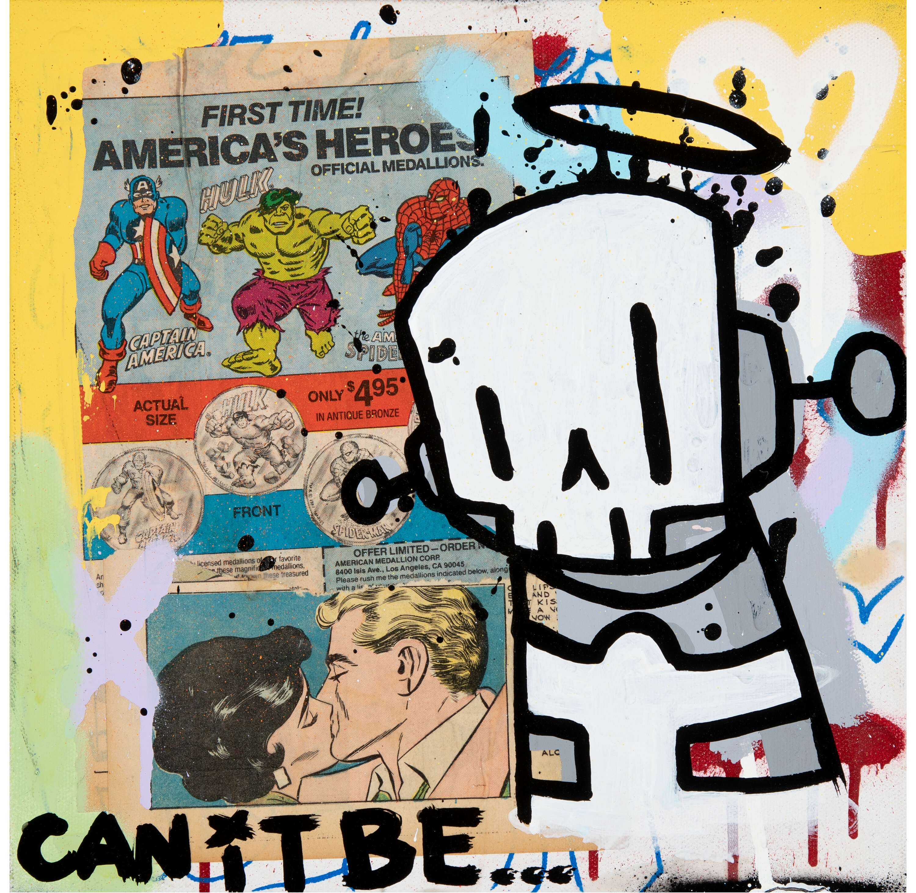 Artwork by Chris RWK, Souvenirs, Made of Mixed media collage on canvas