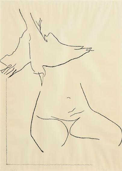 Female Figure (1980) by Jo Baer, Bruce Robbins