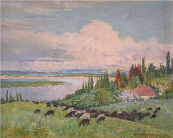 «Сельский пейзаж», 1948 - Trokhimenko Karp