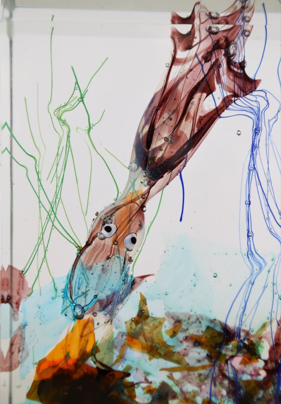 Alfredo Barbini Aquarium with cuttlefish and algae MutualArt