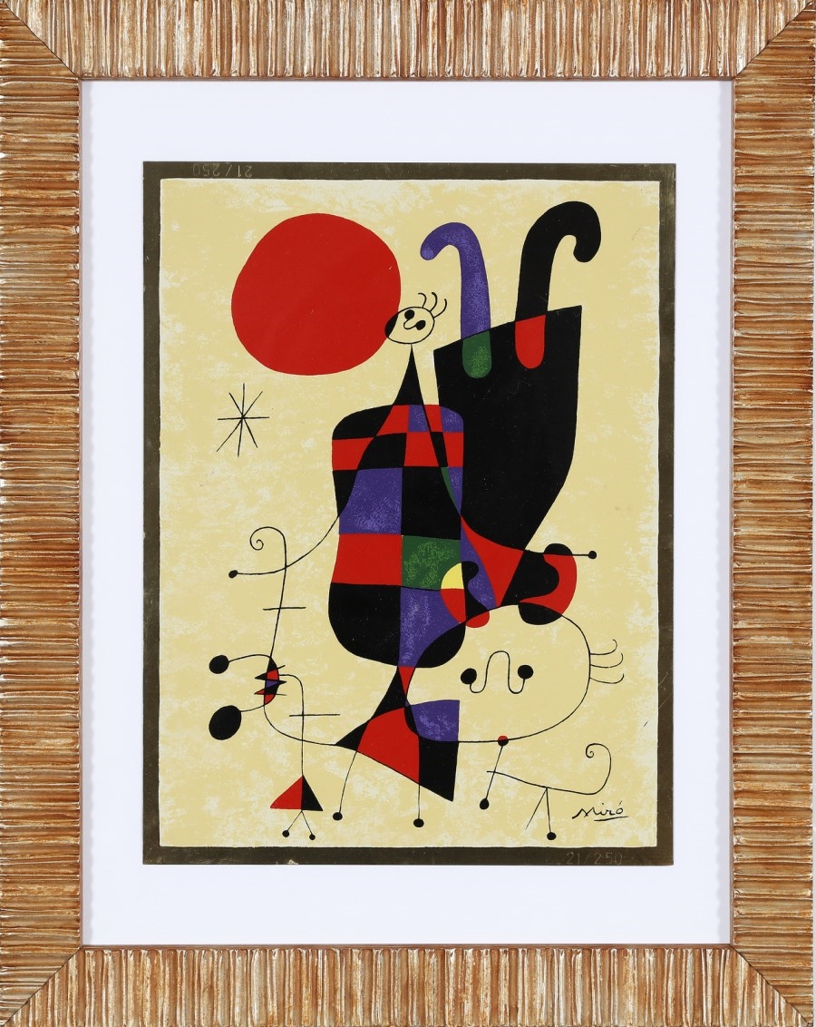 Artwork by Joan Miró, Figure Capovolte., Made of lithograph on metal