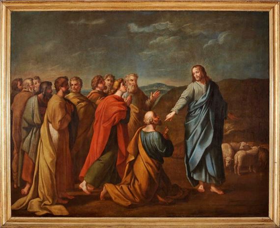 Christ giving the keys to Saint Peter - André Gonçalves