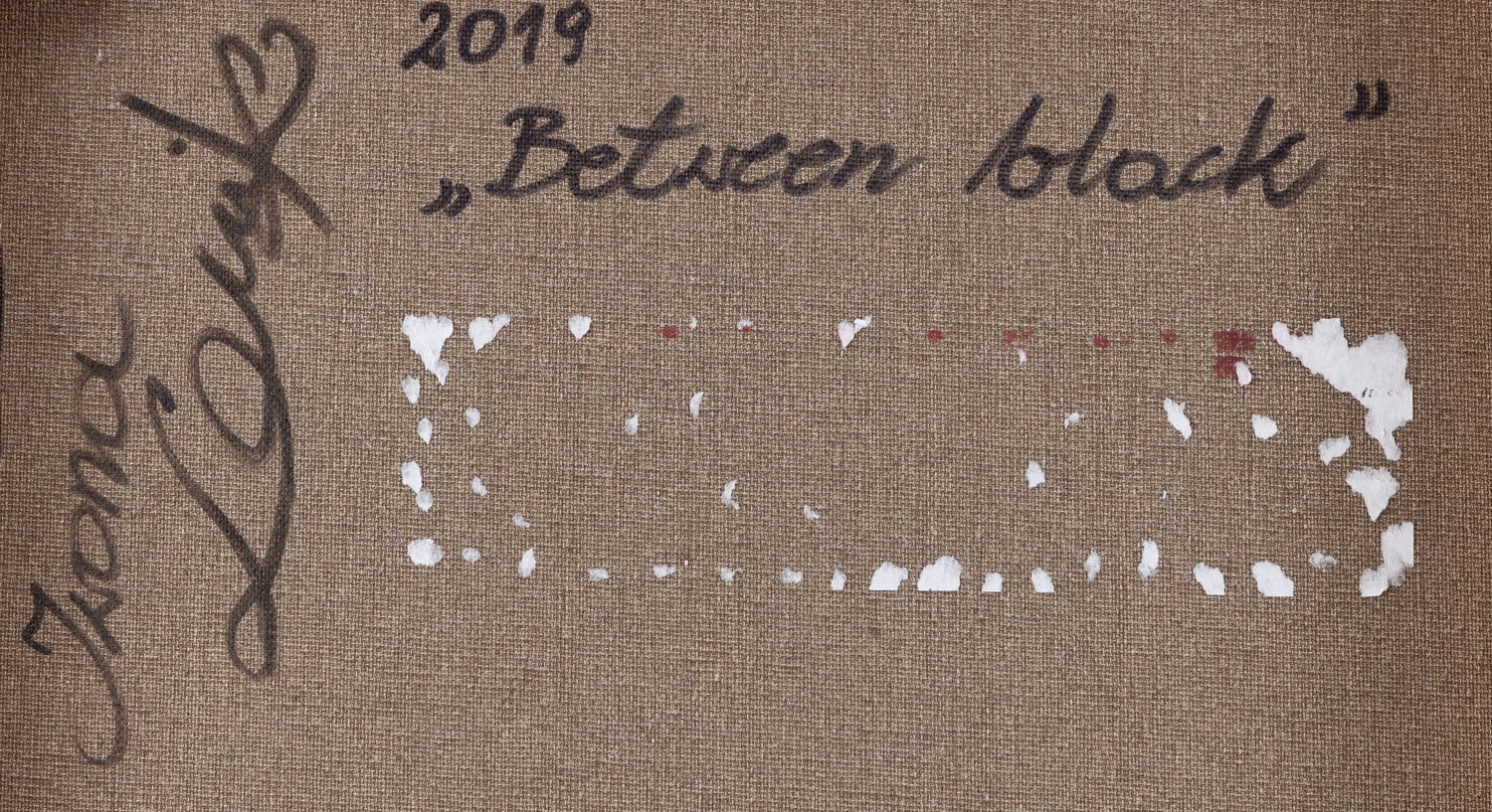 Artwork by Iwona Lenik, Between black, Made of acrylic/canvas