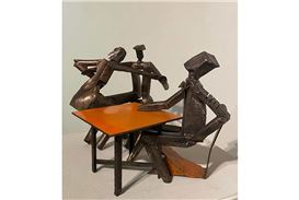 Skoto Gallery presents an exhibition of welded steel and mixed media sculptures by Olu Amoda