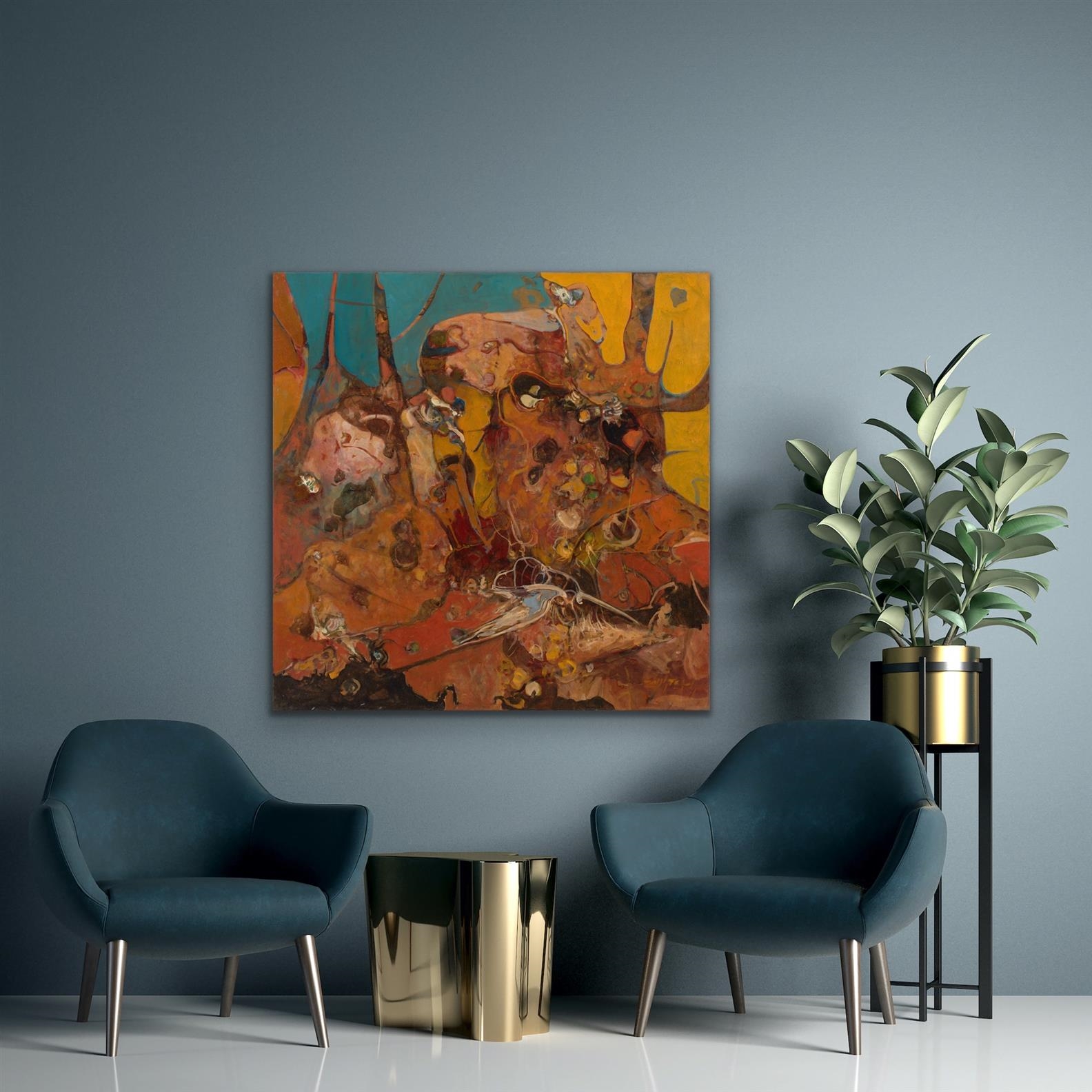 Artwork by Reinus Zusters, Burnt Ridge, Made of oil on canvas