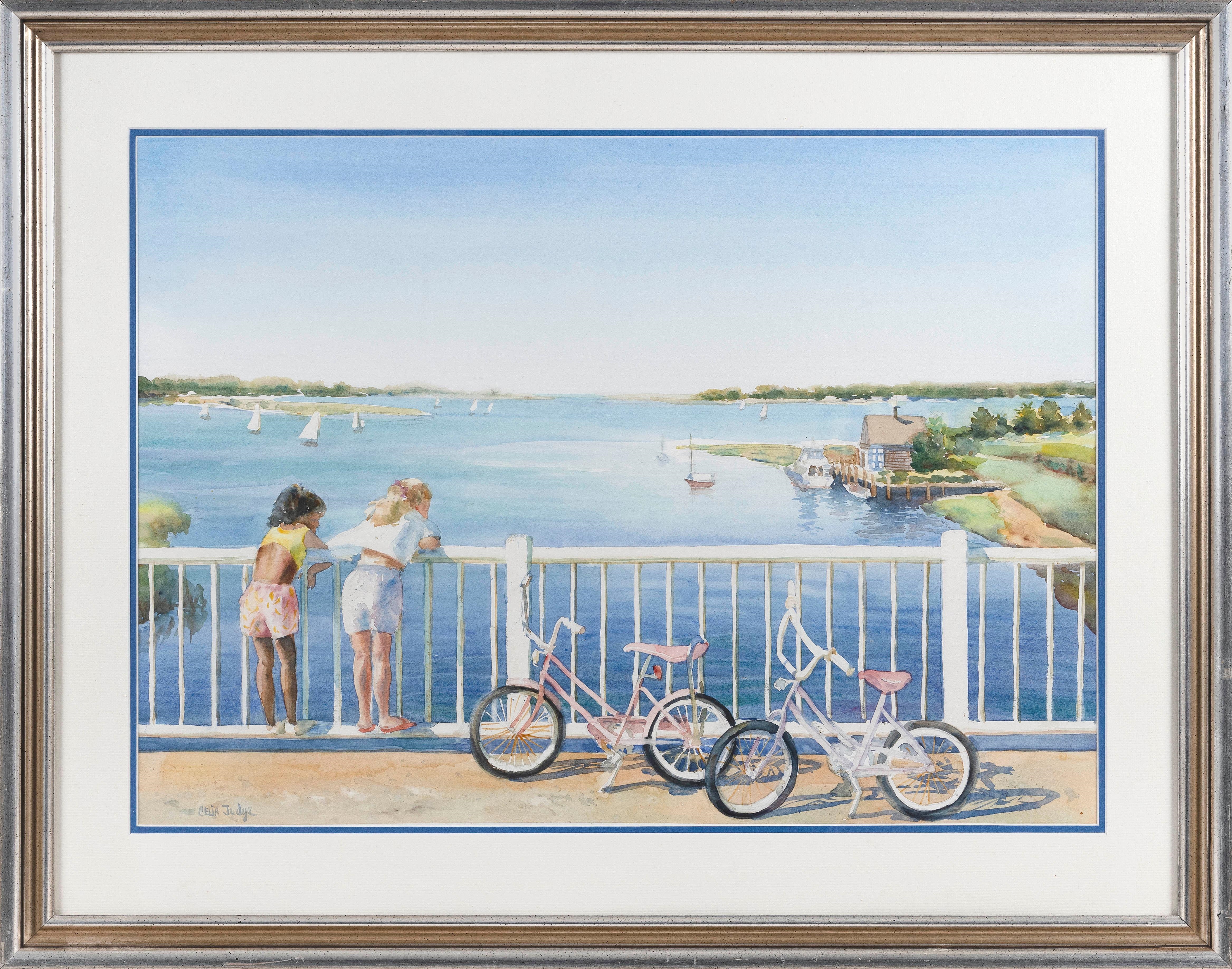 Artwork by Celia Judge, Stopping at , Osterville., Made of Watercolor on paper