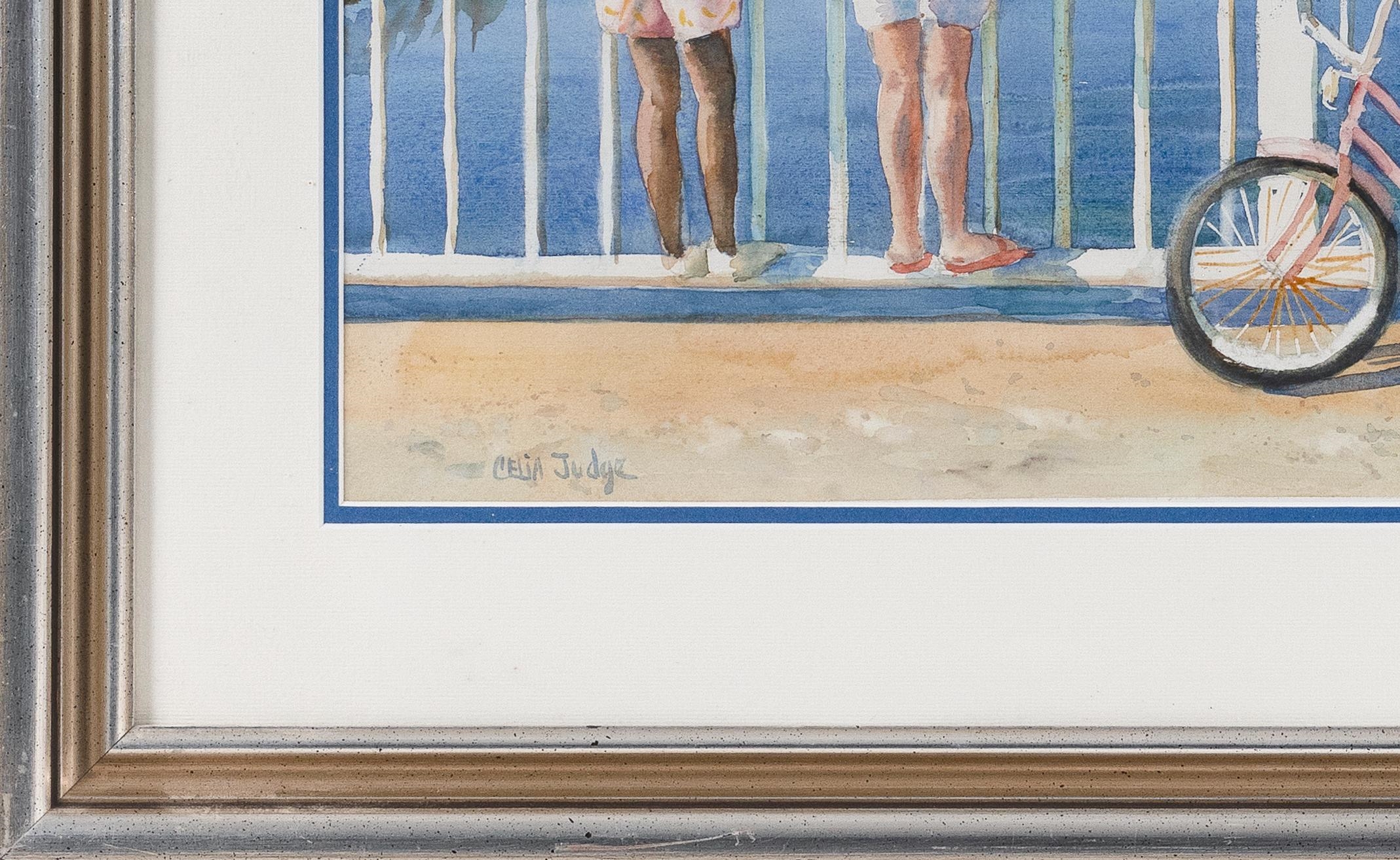 Artwork by Celia Judge, Stopping at , Osterville., Made of Watercolor on paper