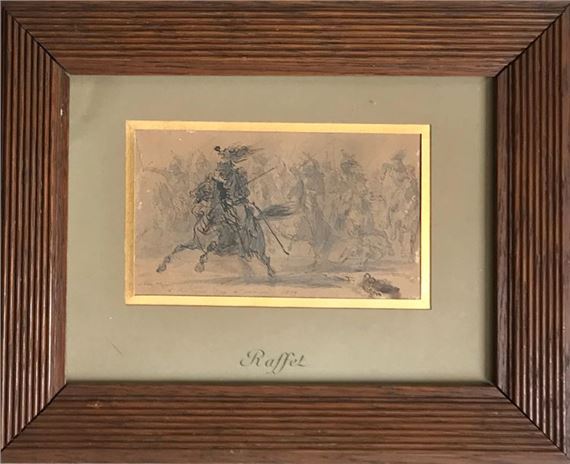 Denis Auguste Marie Raffet | Charge of hussars (1859) | MutualArt