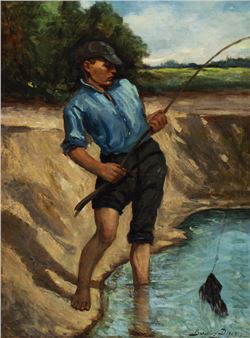 Fishing Boy - Dezso Bardocz
