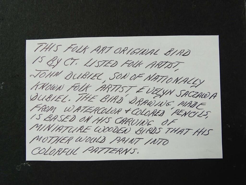 Artwork by John Dubiel, Bird, Made of Drawing