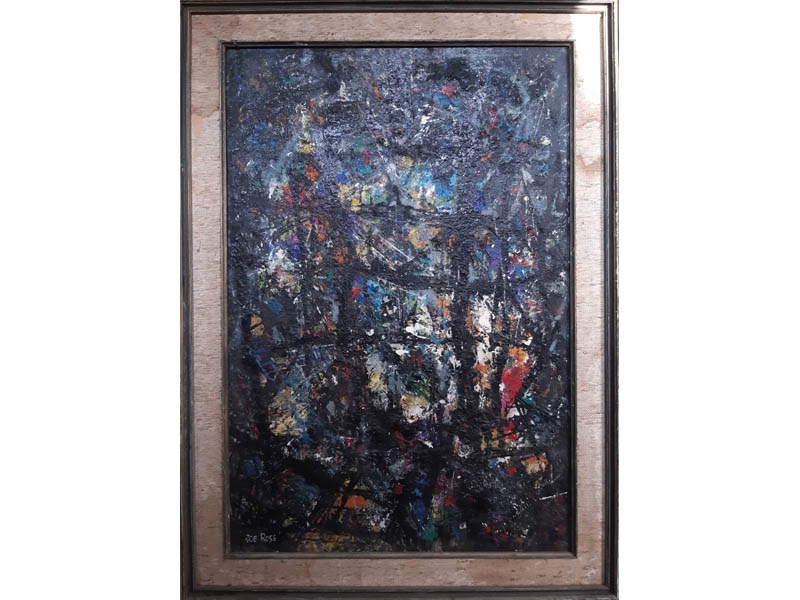 Artwork by Joe Rose, Construction, Made of Oil on board