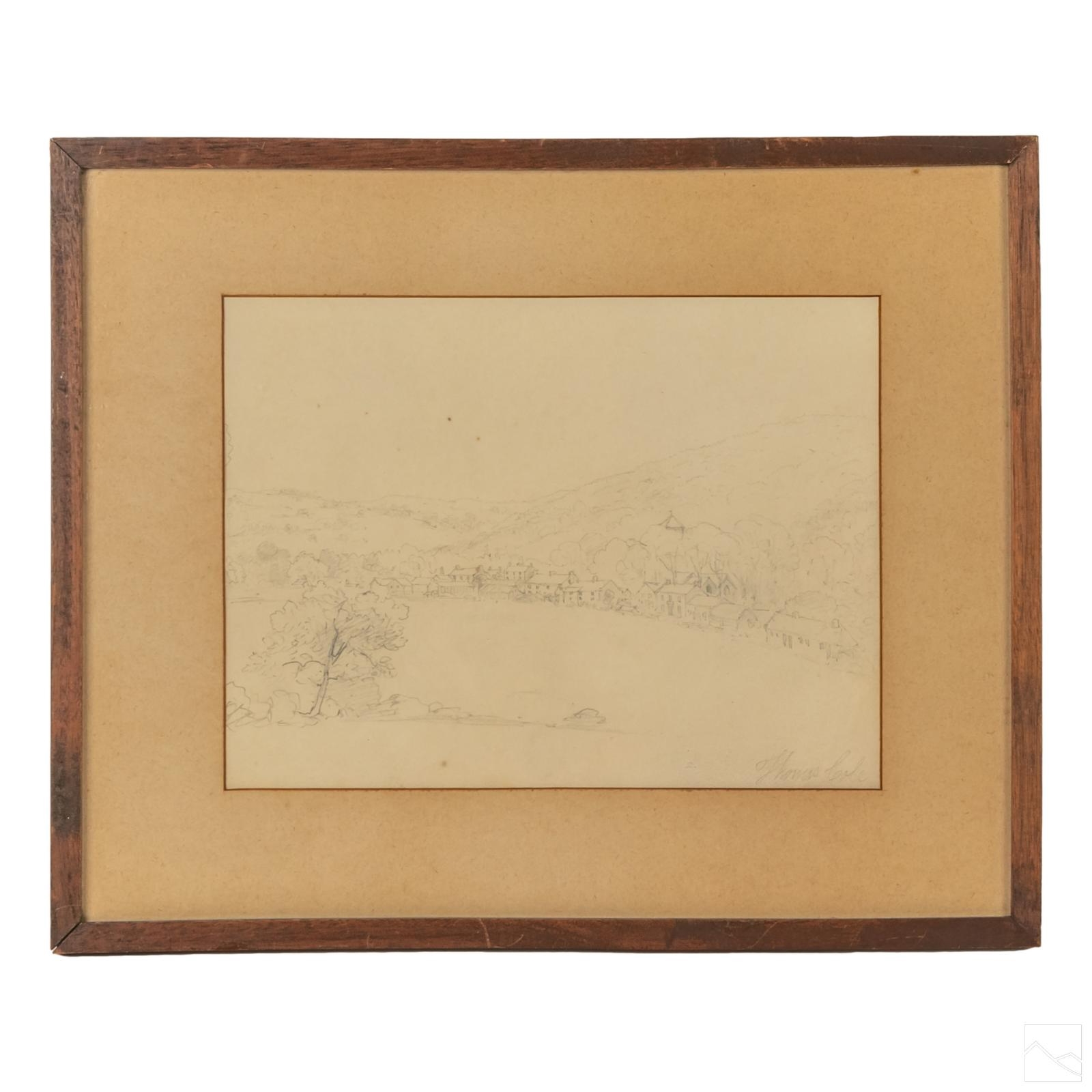 Thomas Cole HUDSON RIVER SCHOOL SKETCH MutualArt
