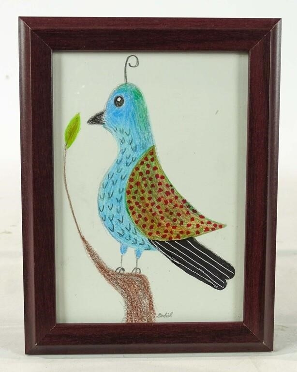 Artwork by John Dubiel, Bird, Made of Drawing