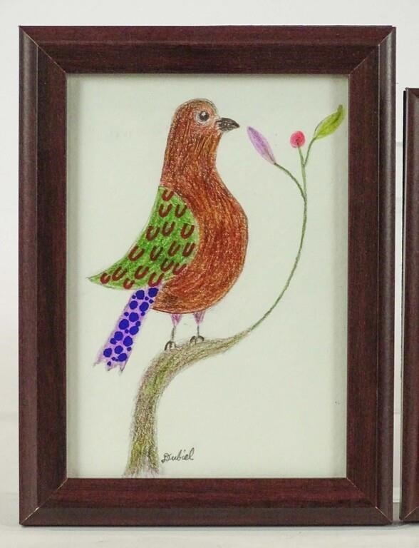 Artwork by John Dubiel, Birds, Made of Colored pencil (2)