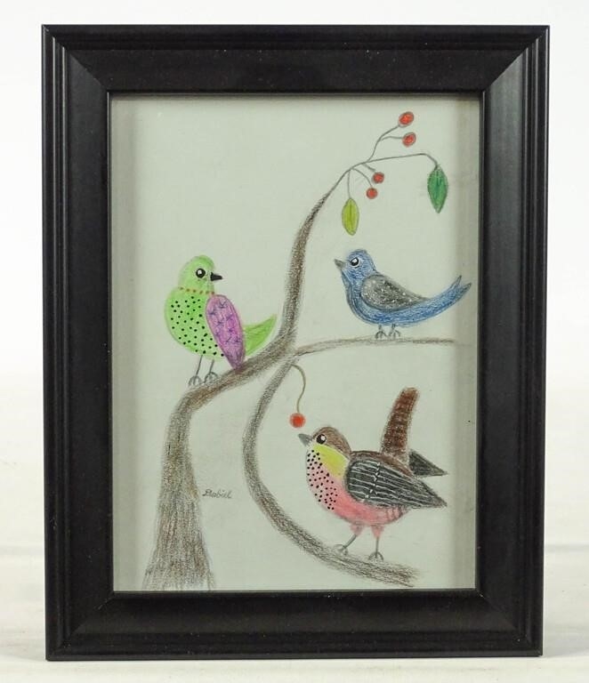 Artwork by John Dubiel, Birds, Made of Drawing