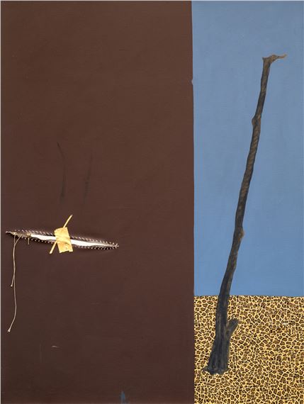 Untitled composition with zipper by Simphiwe Ndzube, 2016