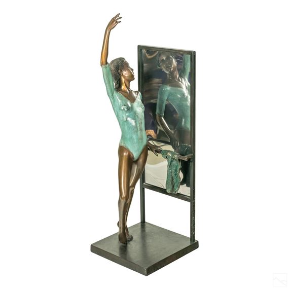 Portraying a ballerina practicing by Richard Shiloh