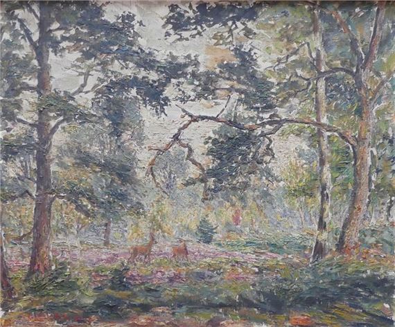 La lisière; Deux paysages by Fernand Laval, 1933