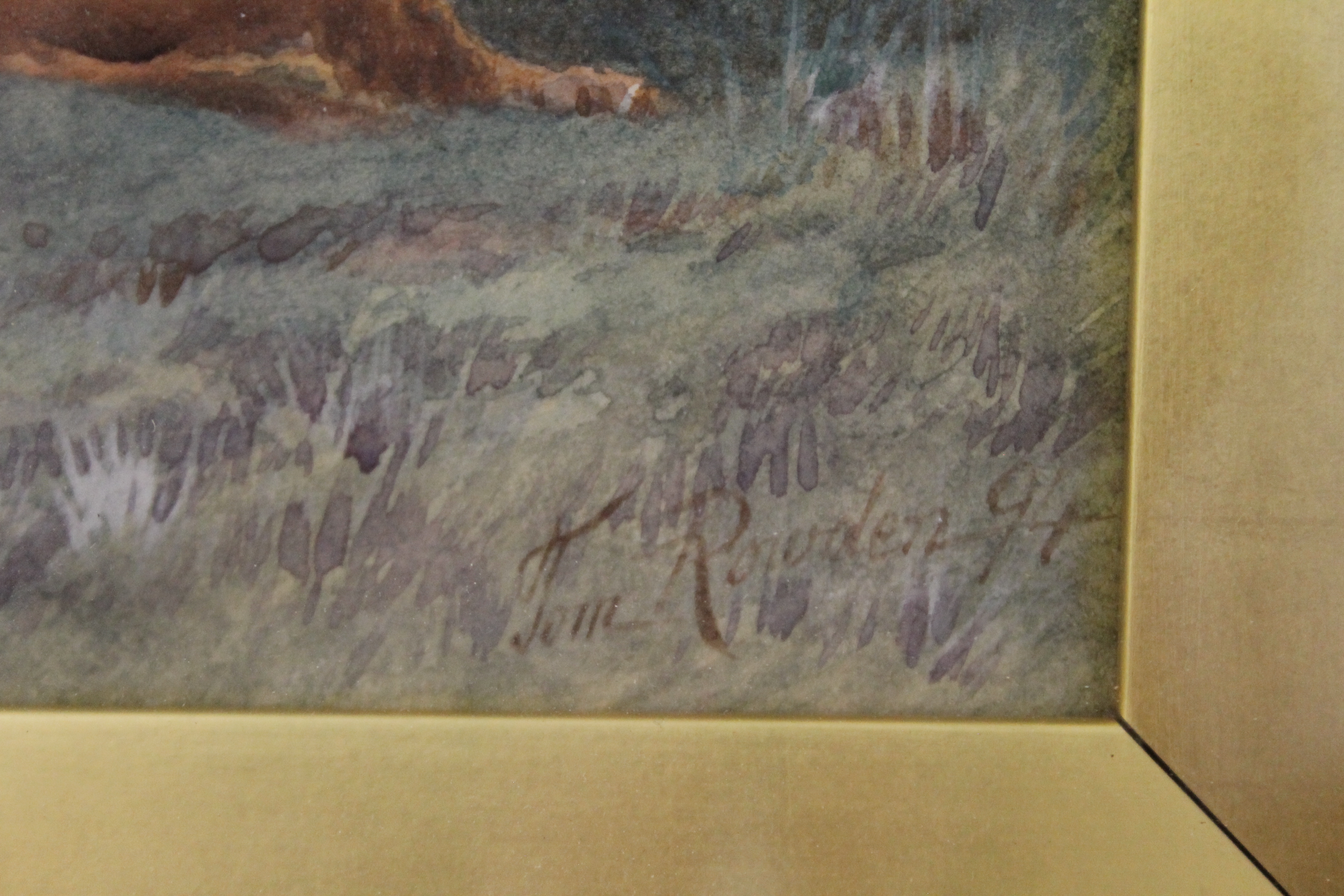 Thomas Rowden | Highland Cattle with Sea Beyond | MutualArt