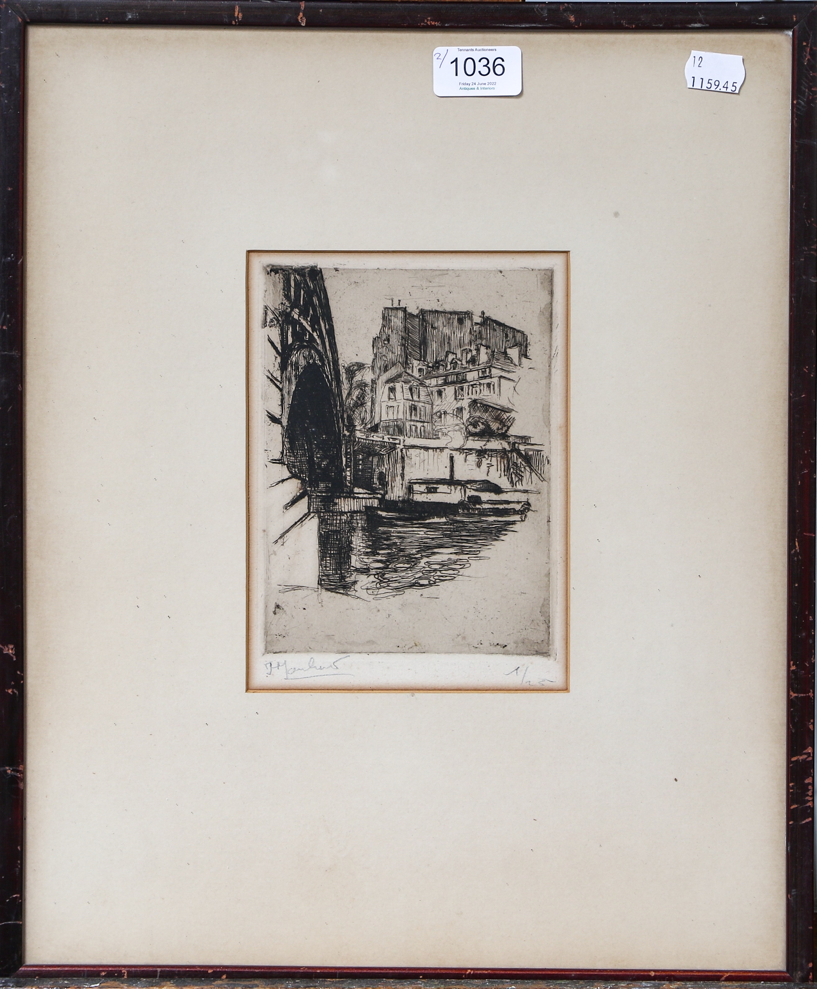 David R. Anderson | Portrait of Jules Flandrin; Parisian street scene ...