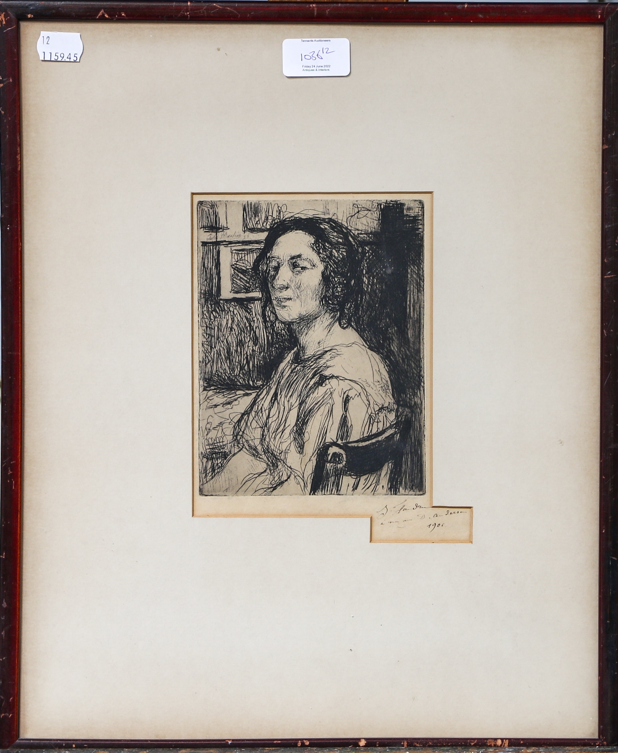 David R. Anderson | Portrait of Jules Flandrin; Parisian street scene ...