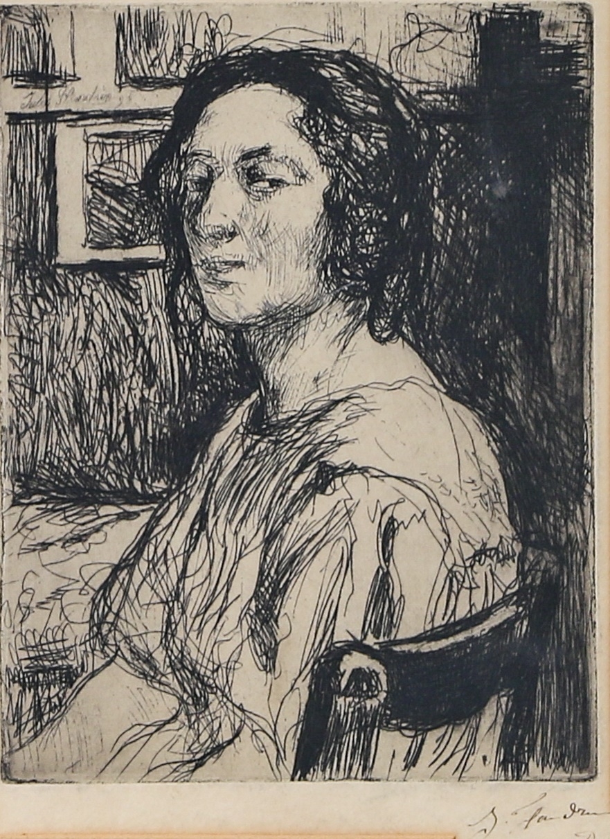 David R. Anderson | Portrait of Jules Flandrin; Parisian street scene ...