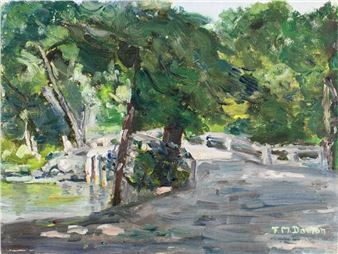 Landscape - Old North Bridge - Florence M. Damon