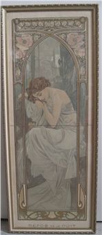 Carte Postale Vintage Alphonse Mucha Début 1900 - Originale Française, Intacte, Neuf