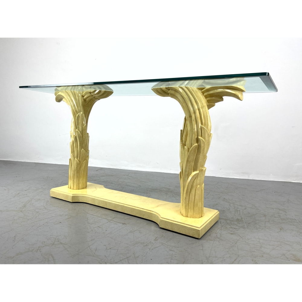 Serge Roche | Serge Roche style Tree Form Console Hall Table. Double ...